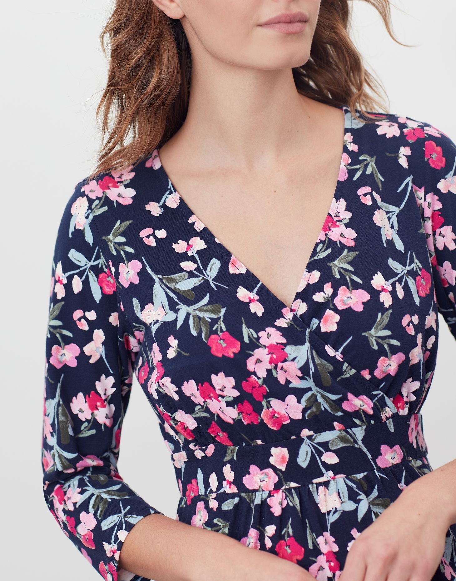 Joules Jude Print Wrap Dress | Joules ...